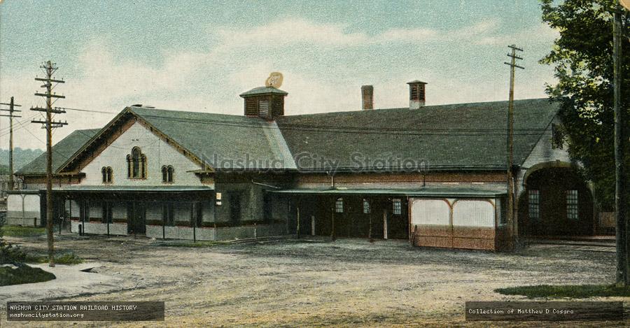 Postcard: Railroad Station, Andover, Massachusetts